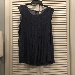 Navy and White Old Navy Blouse